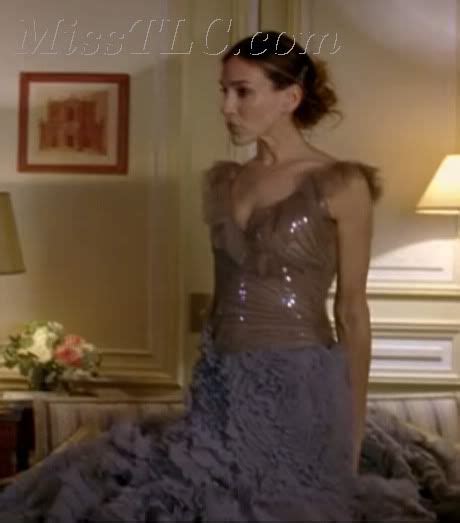 carrie bradshaw paris versace dress